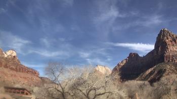 Weather camera view of Zion Canyon Village.