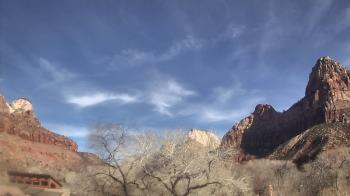 Weather camera view of Zion Canyon Village.