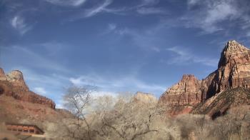 Weather camera view of Zion Canyon Village.