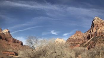 Weather camera view of Zion Canyon Village.