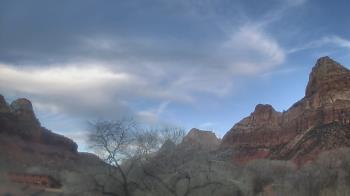 Weather camera view of Zion Canyon Village.