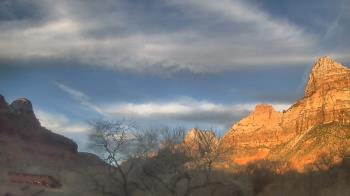 Weather camera view of Zion Canyon Village.