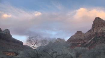 Weather camera view of Zion Canyon Village.