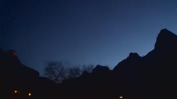 Weather camera view of Zion Canyon Village.