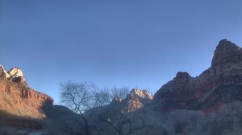 Weather camera view of Zion Canyon Village.