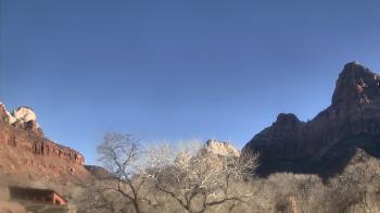 Weather camera view of Zion Canyon Village.