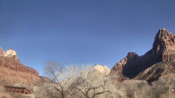 Weather camera view of Zion Canyon Village.