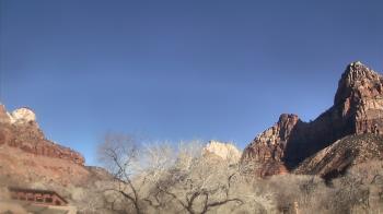 Weather camera view of Zion Canyon Village.