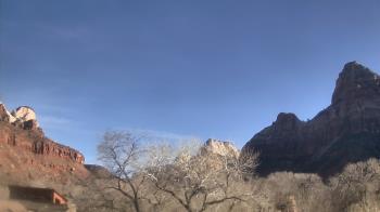 Weather camera view of Zion Canyon Village.