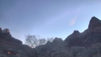 Weather camera view of Zion Canyon Village.