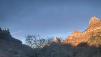 Weather camera view of Zion Canyon Village.