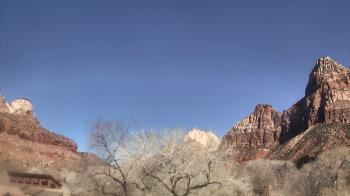Weather camera view of Zion Canyon Village.