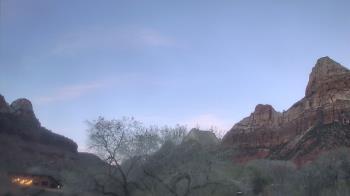 Weather camera view of Zion Canyon Village.