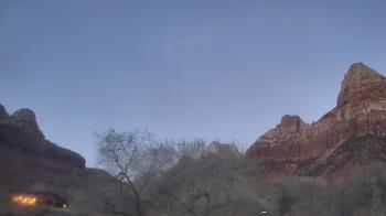Weather camera view of Zion Canyon Village.