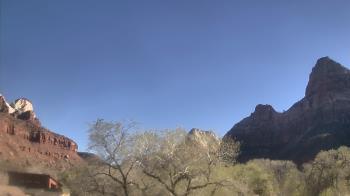 Weather camera view of Zion Canyon Village.
