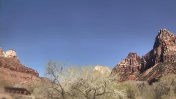 Weather camera view of Zion Canyon Village.