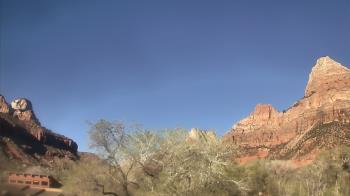 Weather camera view of Zion Canyon Village.