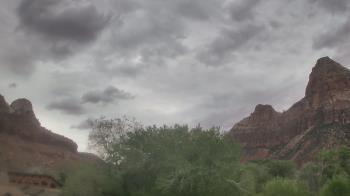 Weather camera view of Zion Canyon Village.