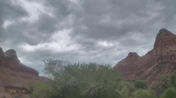 Weather camera view of Zion Canyon Village.