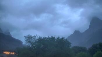 Weather camera view of Zion Canyon Village.