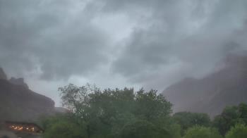 Weather camera view of Zion Canyon Village.