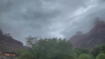 Weather camera view of Zion Canyon Village.