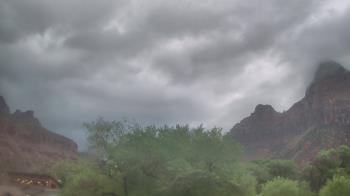 Weather camera view of Zion Canyon Village.
