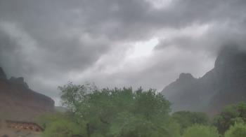 Weather camera view of Zion Canyon Village.