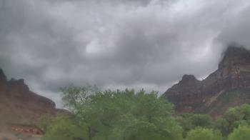 Weather camera view of Zion Canyon Village.