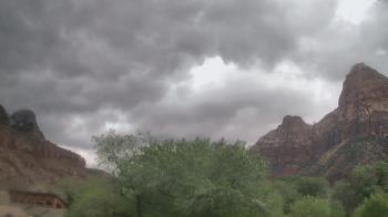 Weather camera view of Zion Canyon Village.