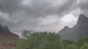 Weather camera view of Zion Canyon Village.