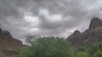 Weather camera view of Zion Canyon Village.