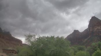 Weather camera view of Zion Canyon Village.