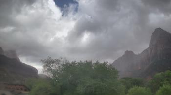 Weather camera view of Zion Canyon Village.