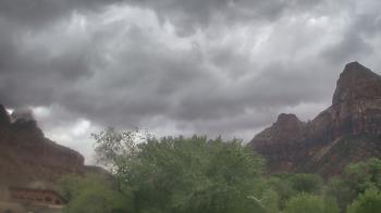 Weather camera view of Zion Canyon Village.