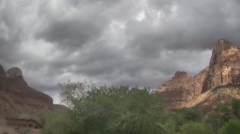 Weather camera view of Zion Canyon Village.