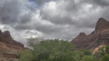 Weather camera view of Zion Canyon Village.