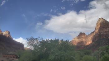 Weather camera view of Zion Canyon Village.