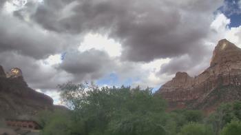 Weather camera view of Zion Canyon Village.