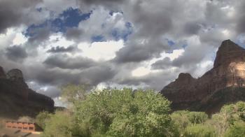 Weather camera view of Zion Canyon Village.