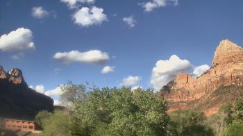 Weather camera view of Zion Canyon Village.
