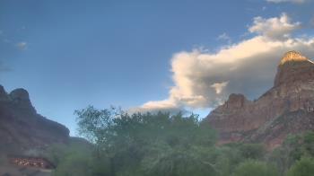 Weather camera view of Zion Canyon Village.