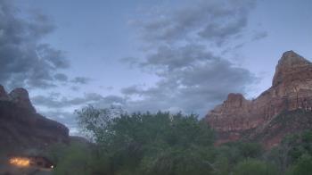 Weather camera view of Zion Canyon Village.