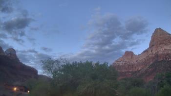 Weather camera view of Zion Canyon Village.