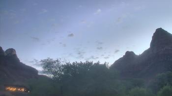 Weather camera view of Zion Canyon Village.