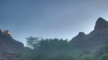 Weather camera view of Zion Canyon Village.