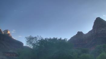 Weather camera view of Zion Canyon Village.