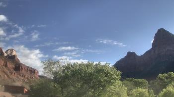 Weather camera view of Zion Canyon Village.
