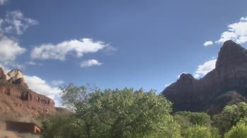 Weather camera view of Zion Canyon Village.