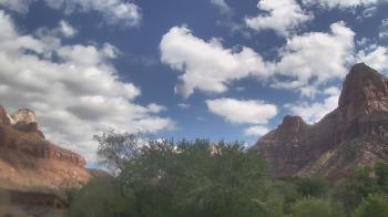 Weather camera view of Zion Canyon Village.